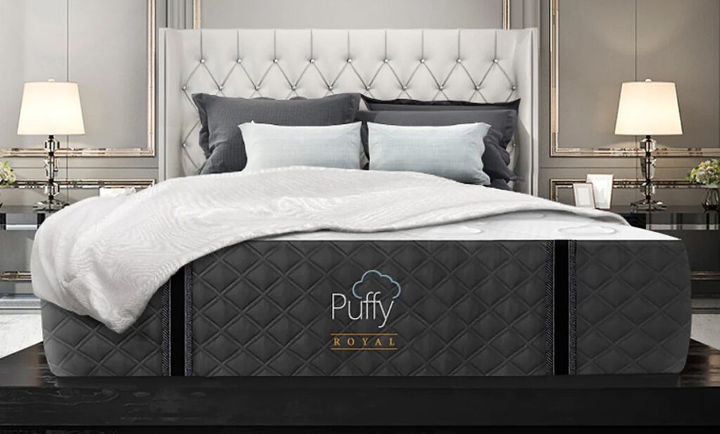 The best mattress in Canada page on www.themattressbuyerguide.com, showing The Puffy Royal Mattress